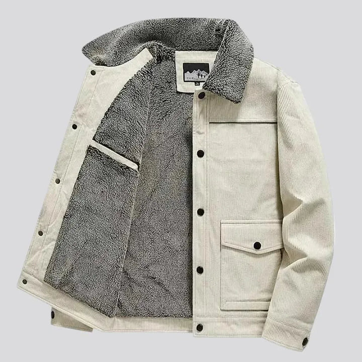 Boho casual men's corduroy coat