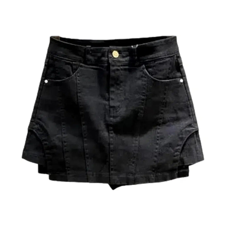 Color jeans skort
 for women