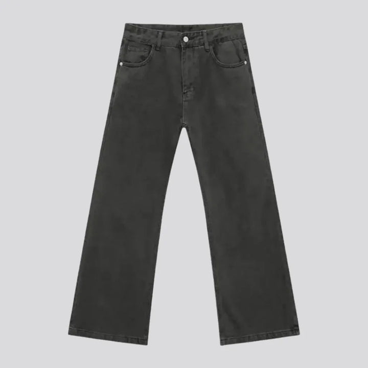 Comfortable Mid Rise Casual Monochrome Men's Jeans | Jeans4you.shop