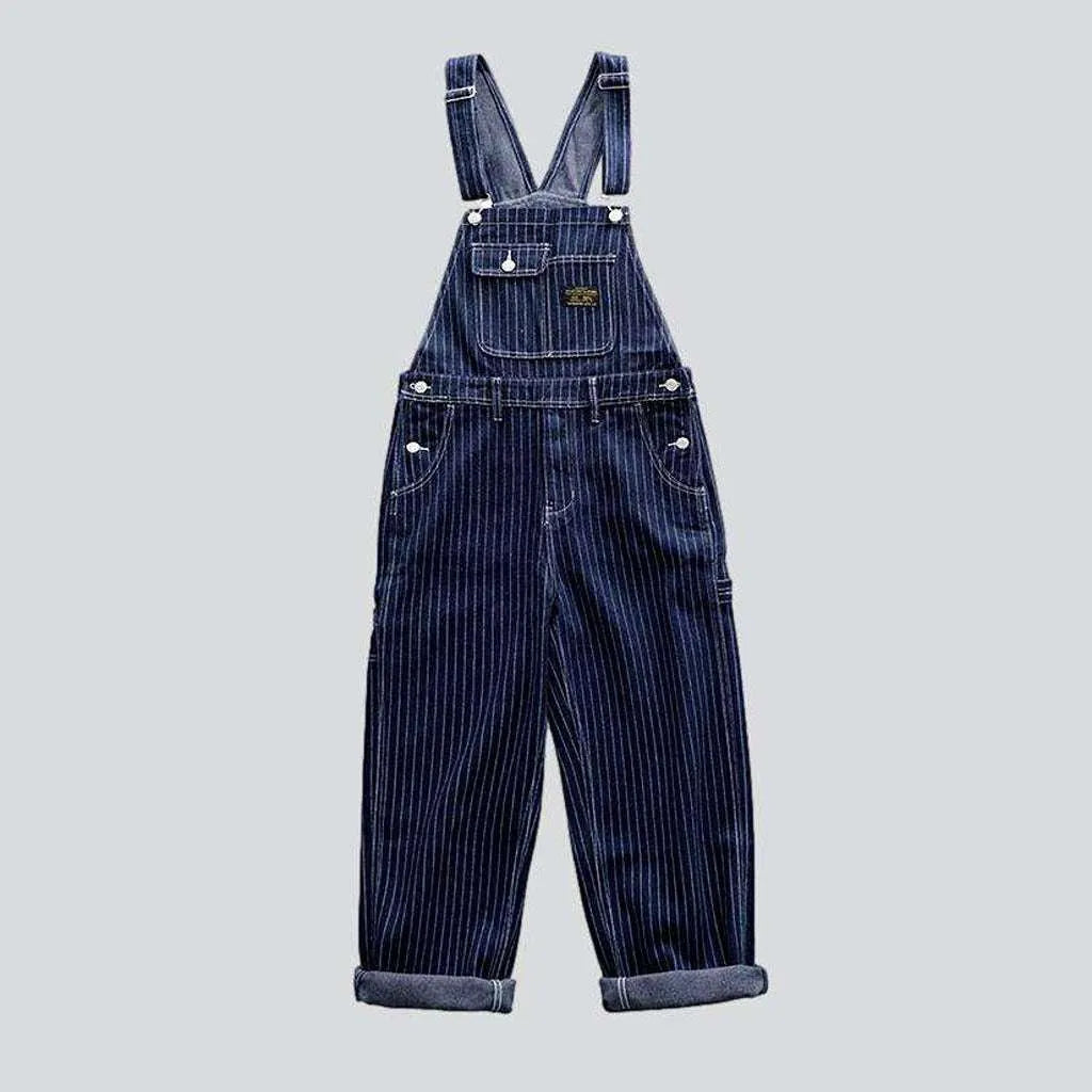 Cool Striped Men's Jean Overall | Jeans4you.shop