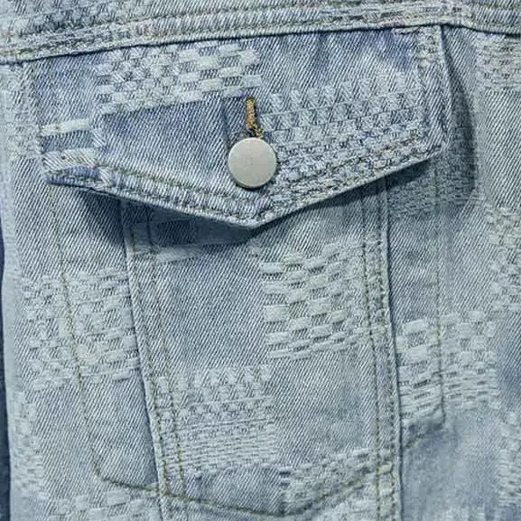 Boho chic denim jacket for men