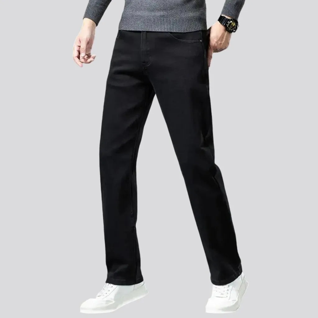 Stretchable vintage tapered men's jeans