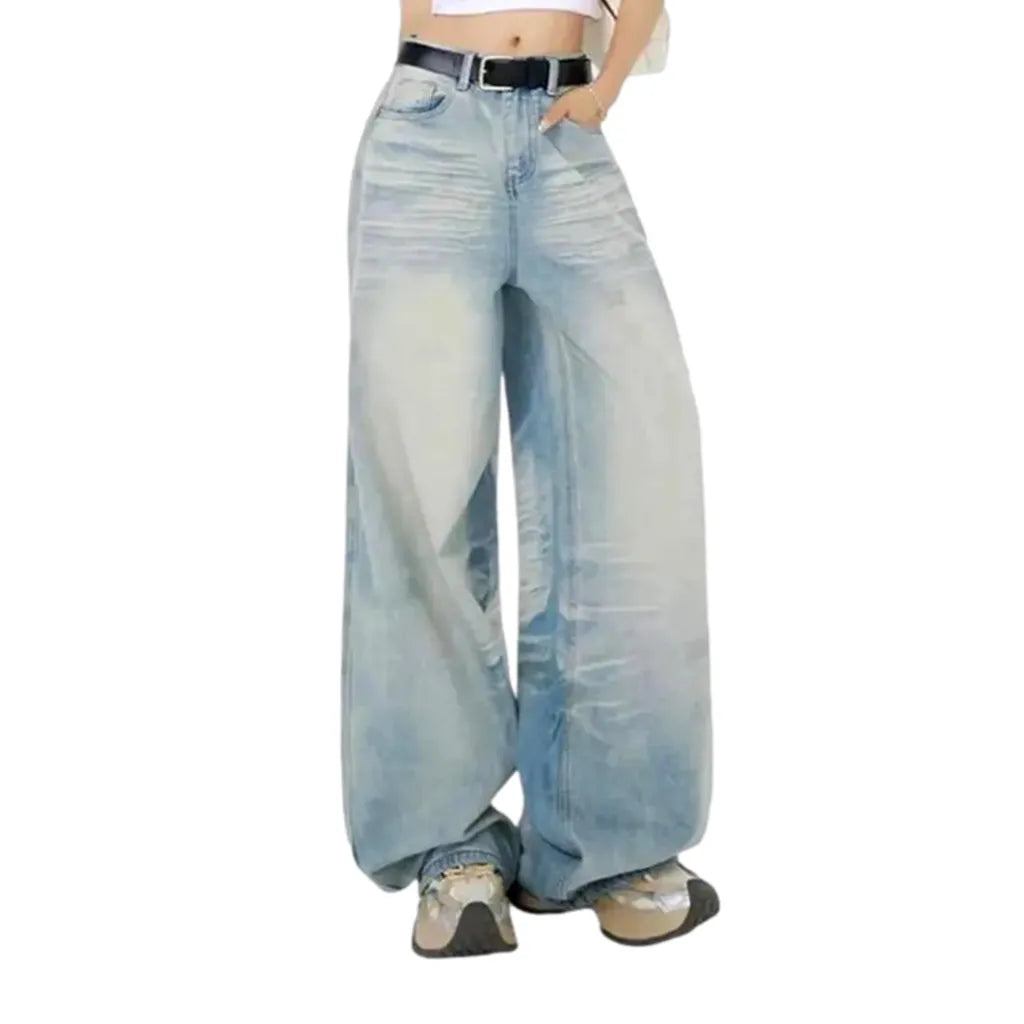 High Rise Women's Jeans - Light Blue