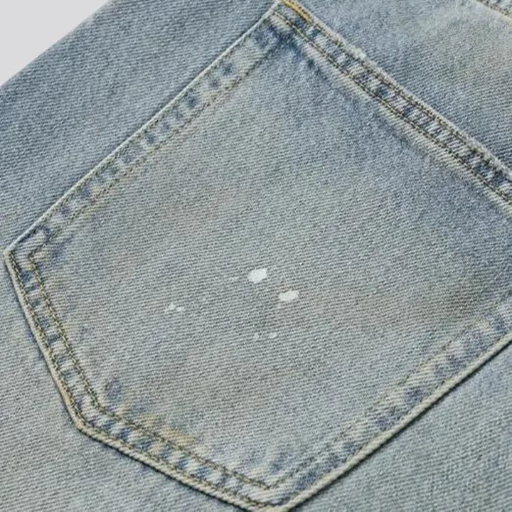 Vintage light wash baggy men's jeans