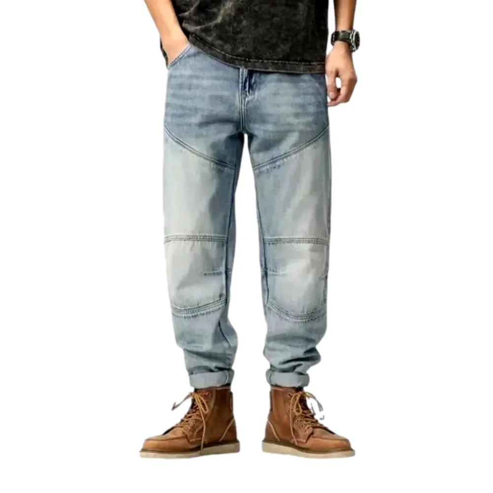 Baggy Fit Men's Jeans - Light Blue