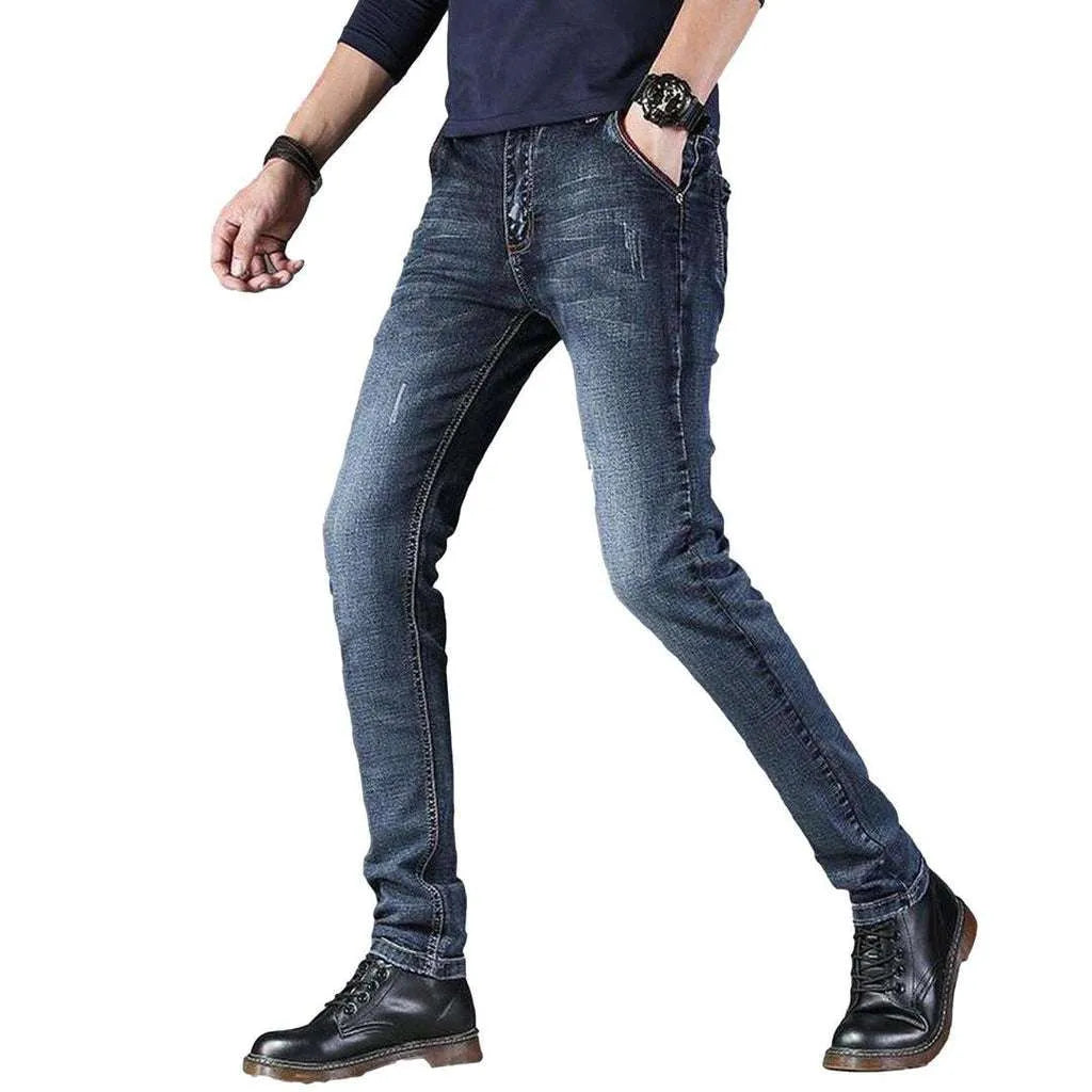 Dark blue men's jeans