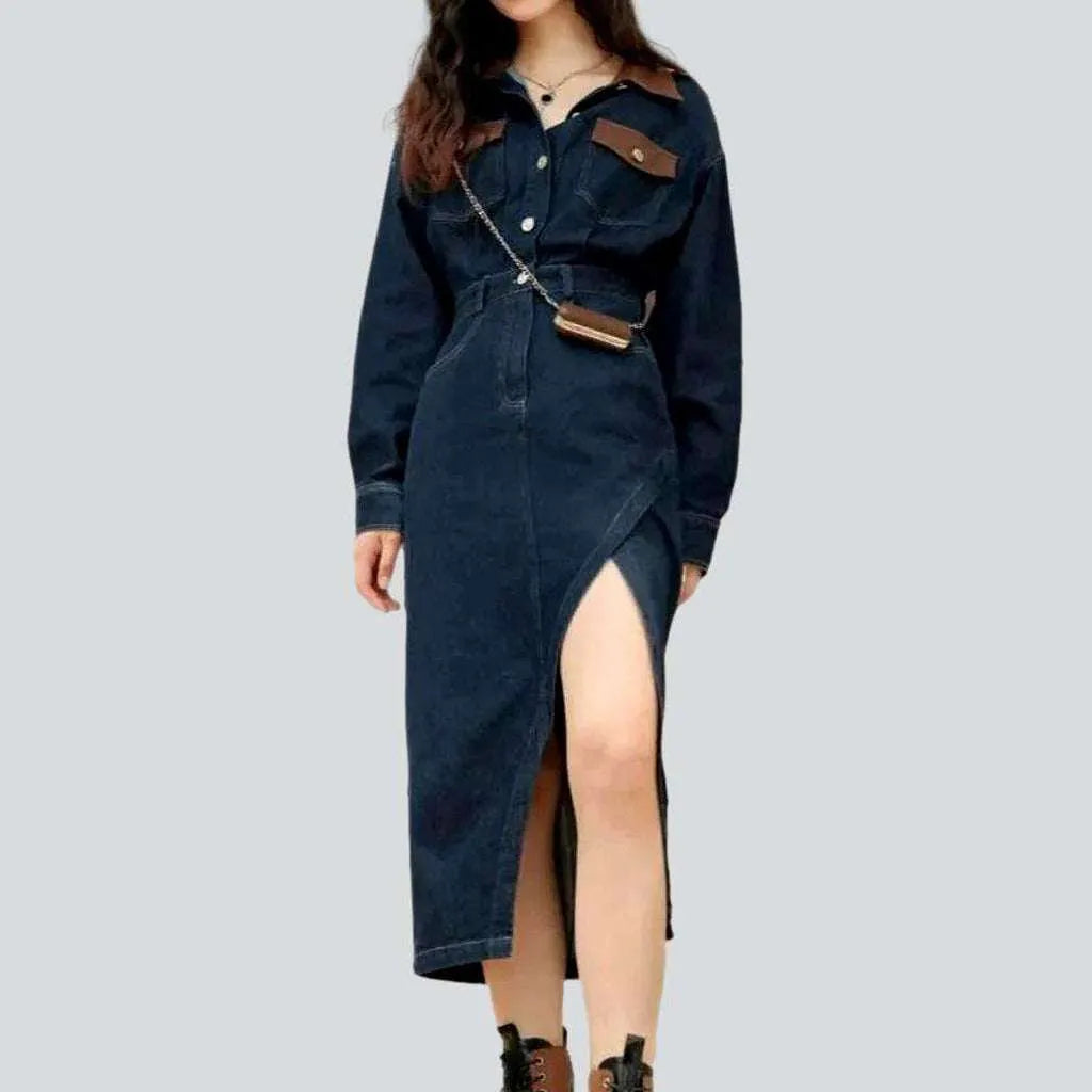 Dark y2k jean dress | Jeans4you.shop