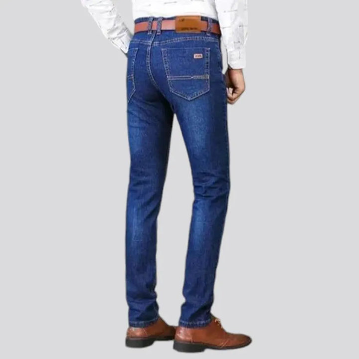 Stretchable mid-rise men's jeans