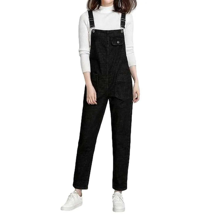 Denim Overall for Women - Black