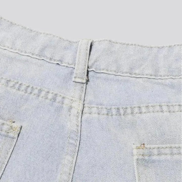 90s style light fabric women's jeans