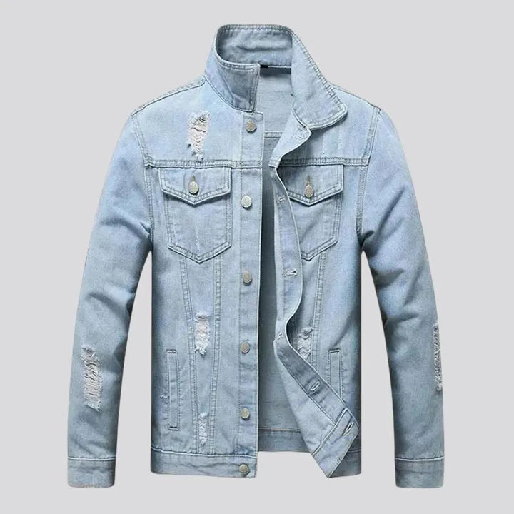 Slim fit men's denim jacket