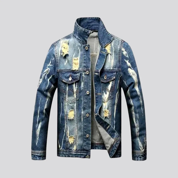 Distressed Men's Denim Jacket | Jeans4you.shop