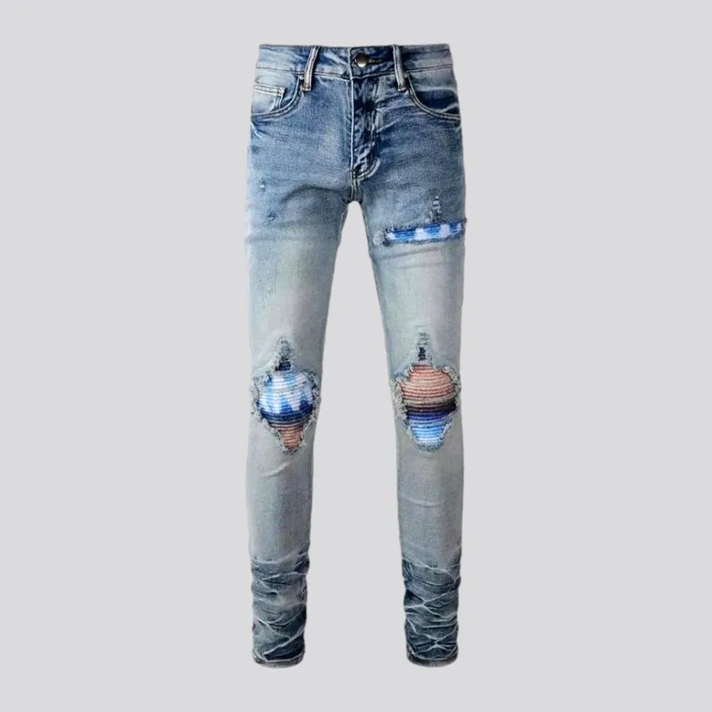 Distressed Vintage Mid-rise Riding Men's Jeans | Jeans4you.shop