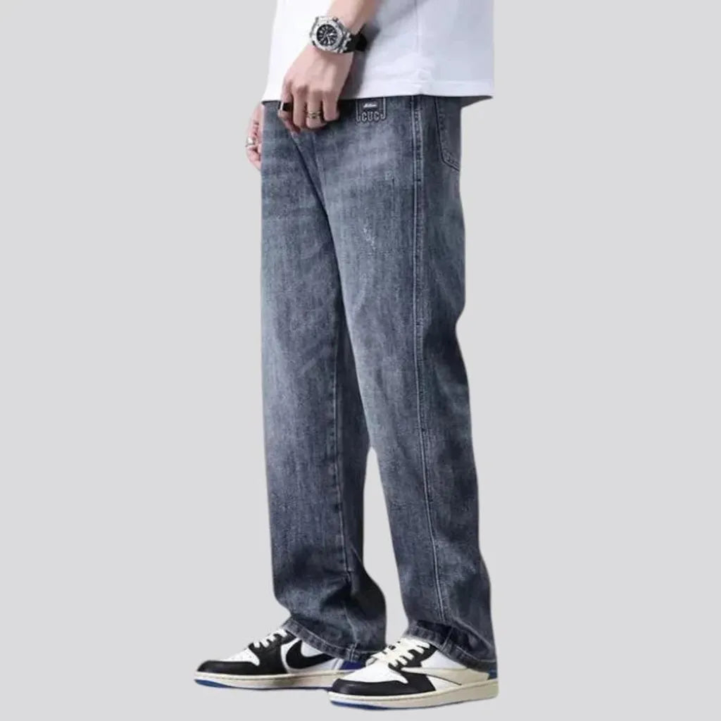 Mid-rise fashion jeans for men