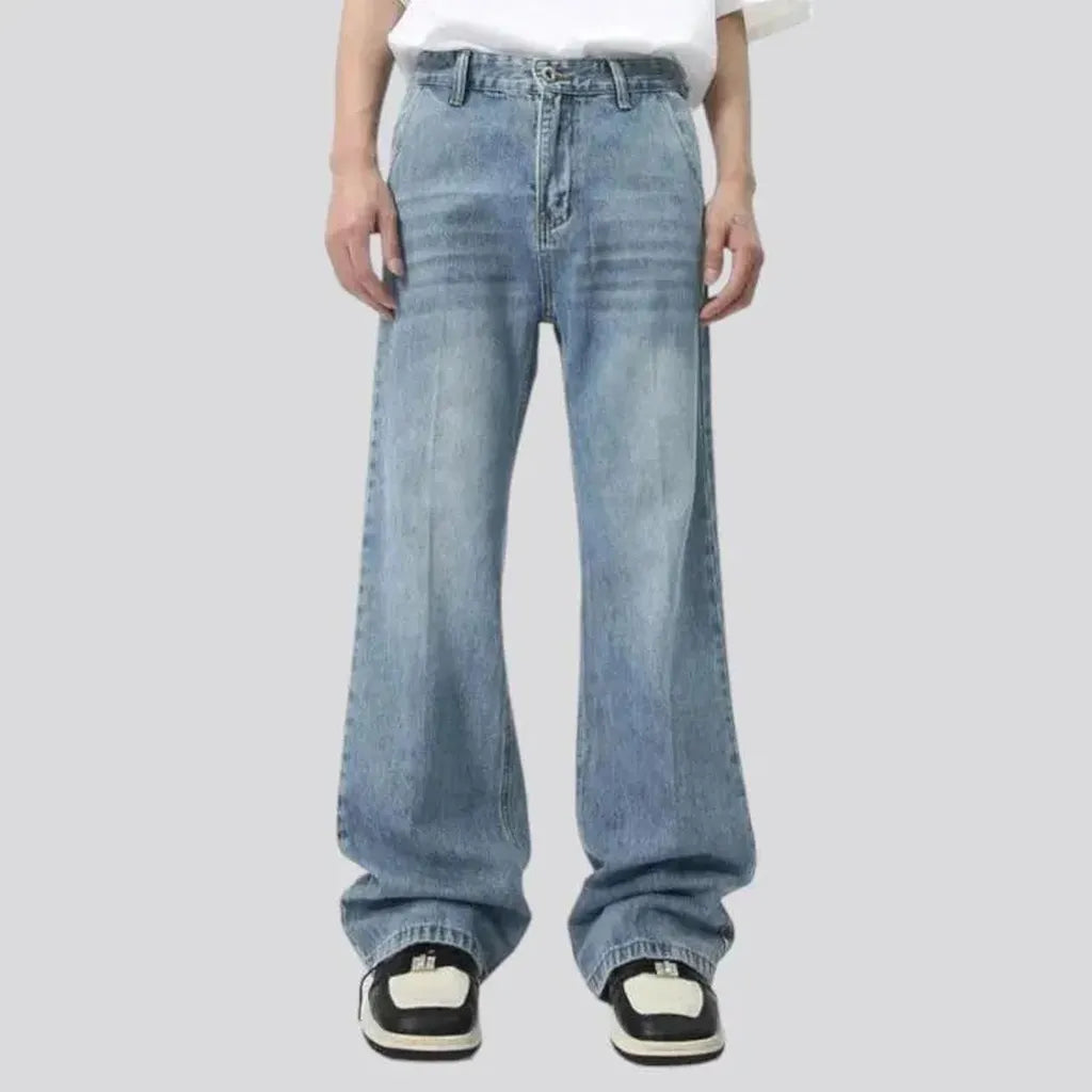 Whiskered 90s jeans
 for men
