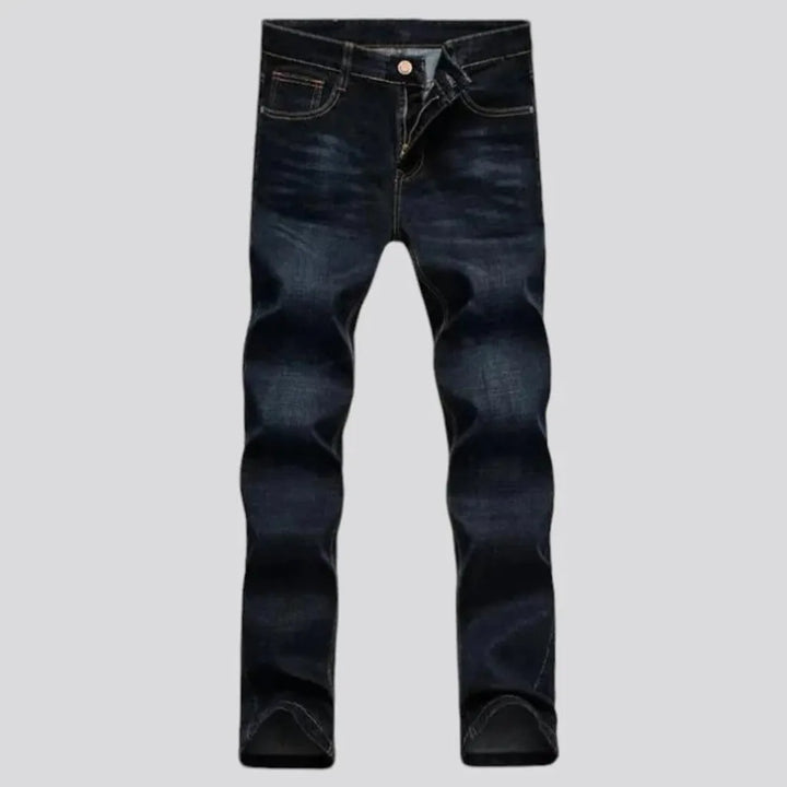 Stretchable mid-rise men's jeans