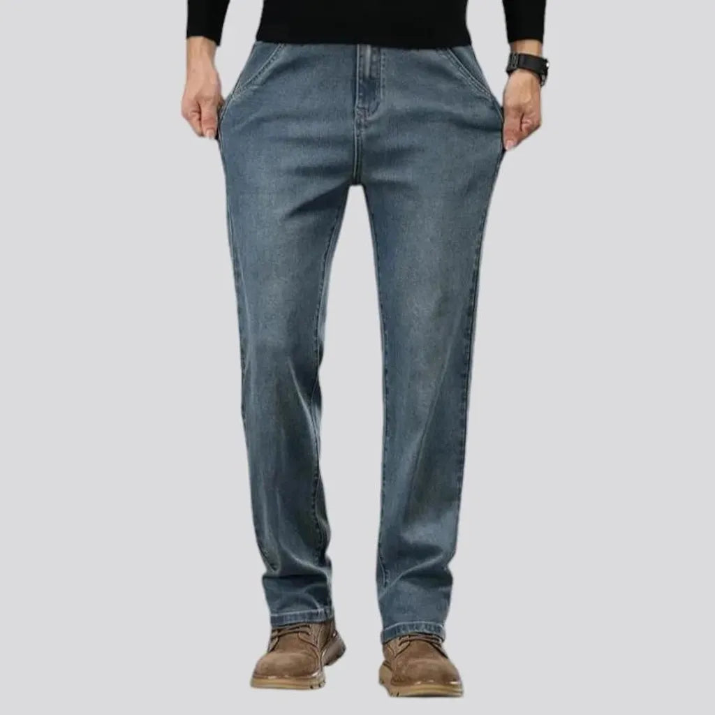 High-rise straight fit vintage men's jeans