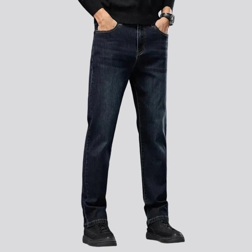 Elastic fit retro jeans for men