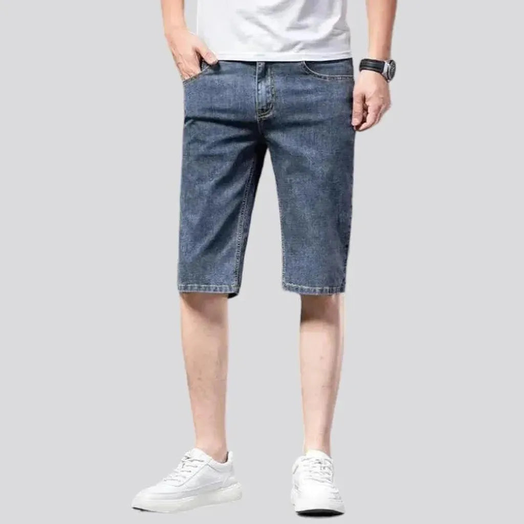 Thin denim shorts
 for men