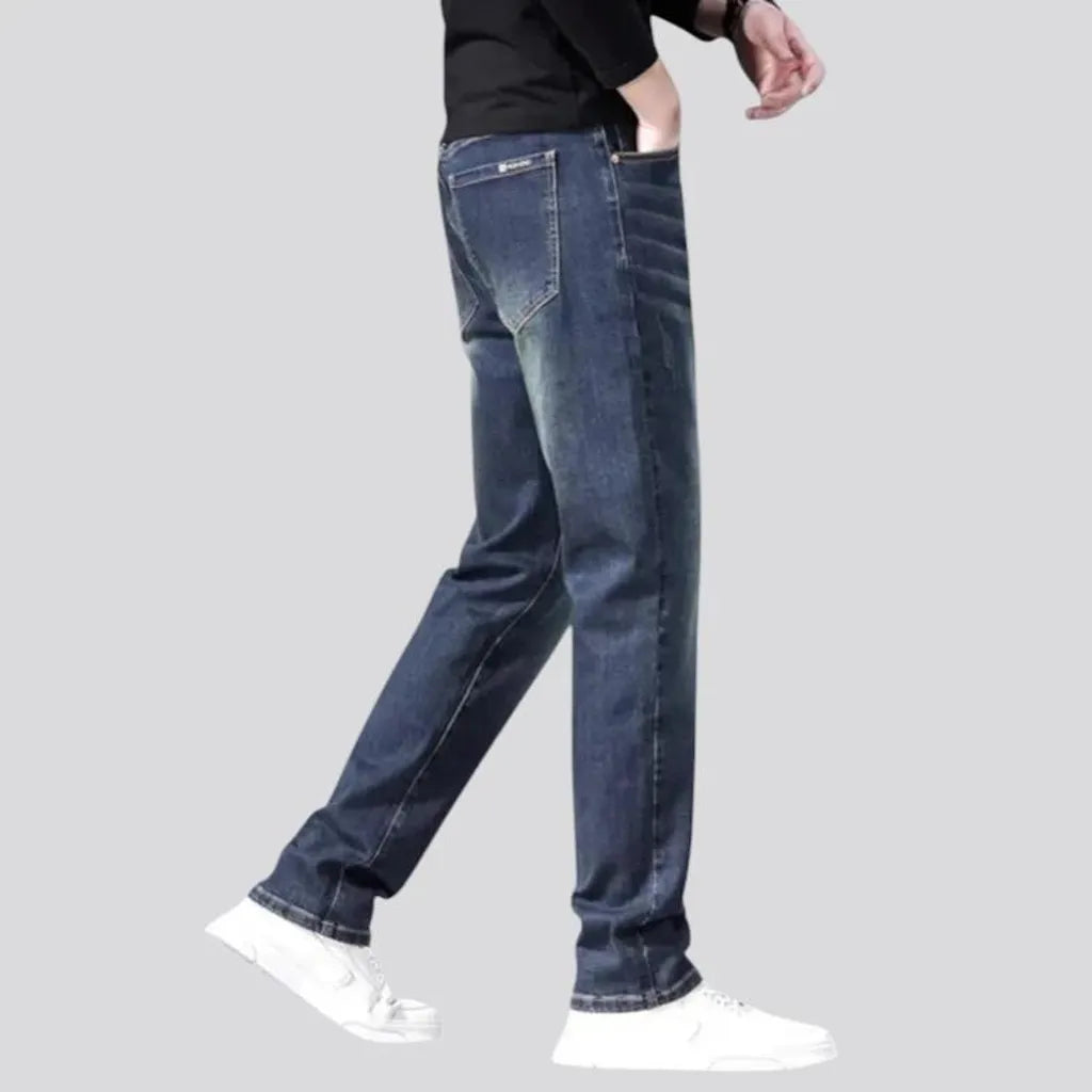 Classic tapered medium rise men's jeans