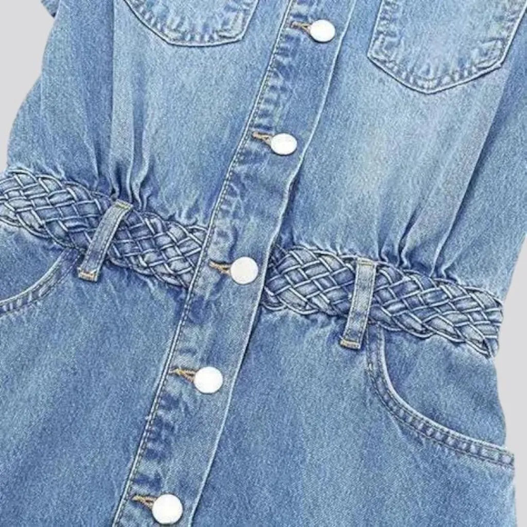 Mini vintage jeans dress
 for women