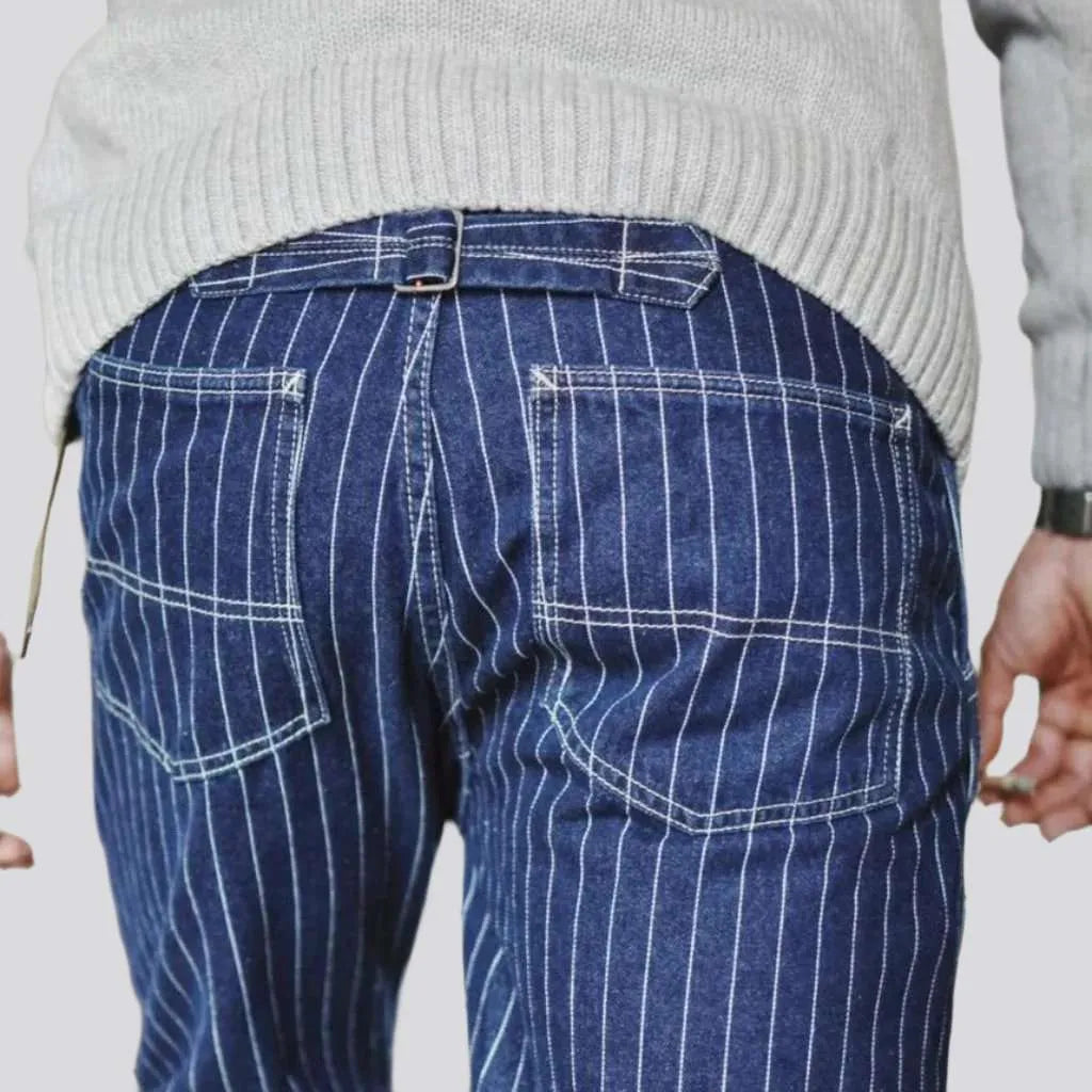 Selvedge men's slim jeans