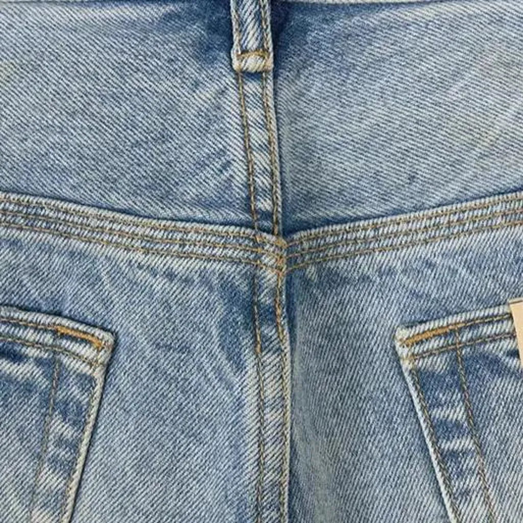 Heavyweight men's sanded jeans