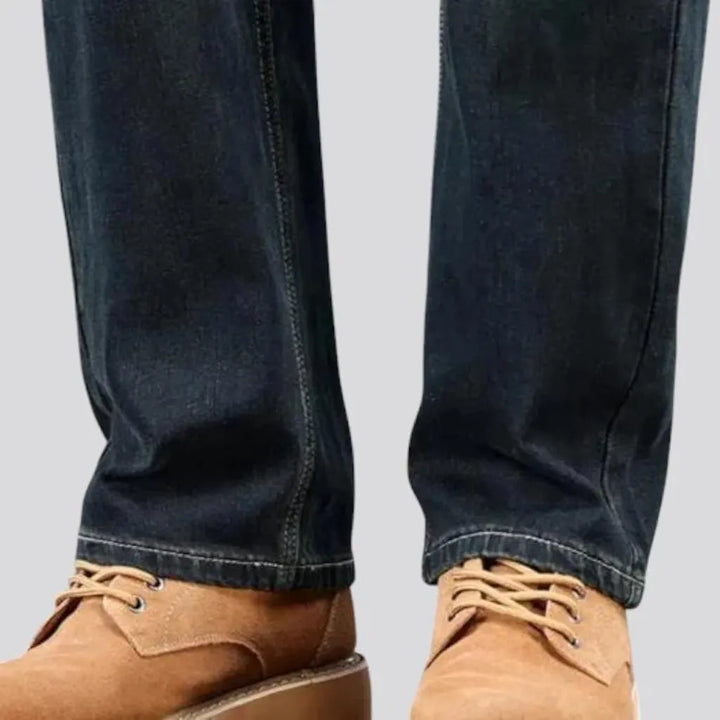 High-waist men's jeans