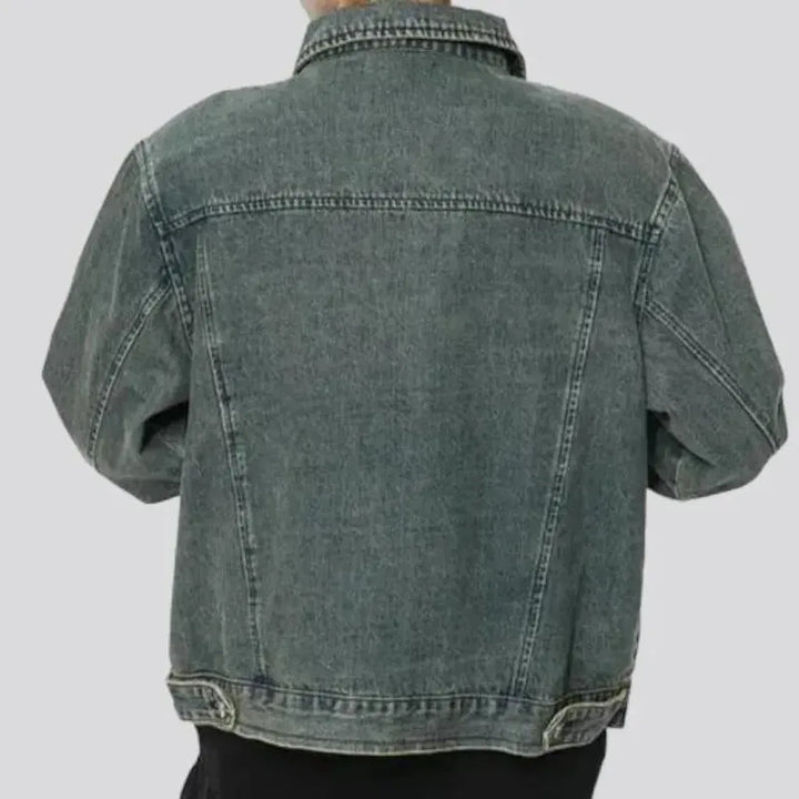 Vintage fashion men's denim jacket