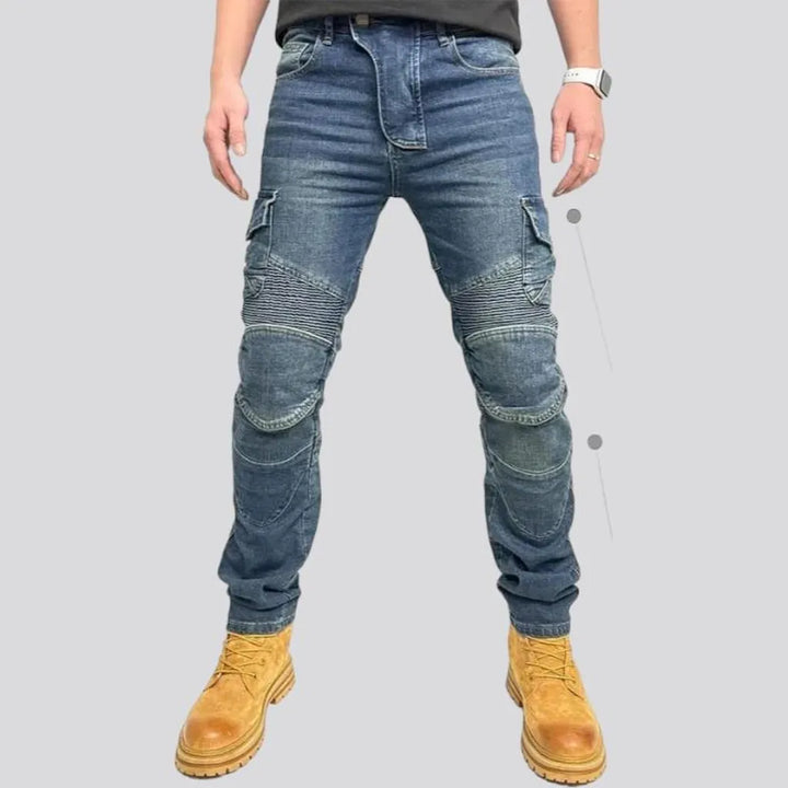 High-waist men's motorcycle jeans | Jeans4you.shop
