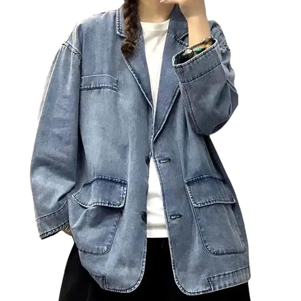 Fashion chore women's jean blazer