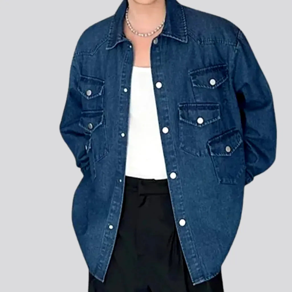 Fashion Street Oversized Men's Jeans Jacket | Jeans4you.shop