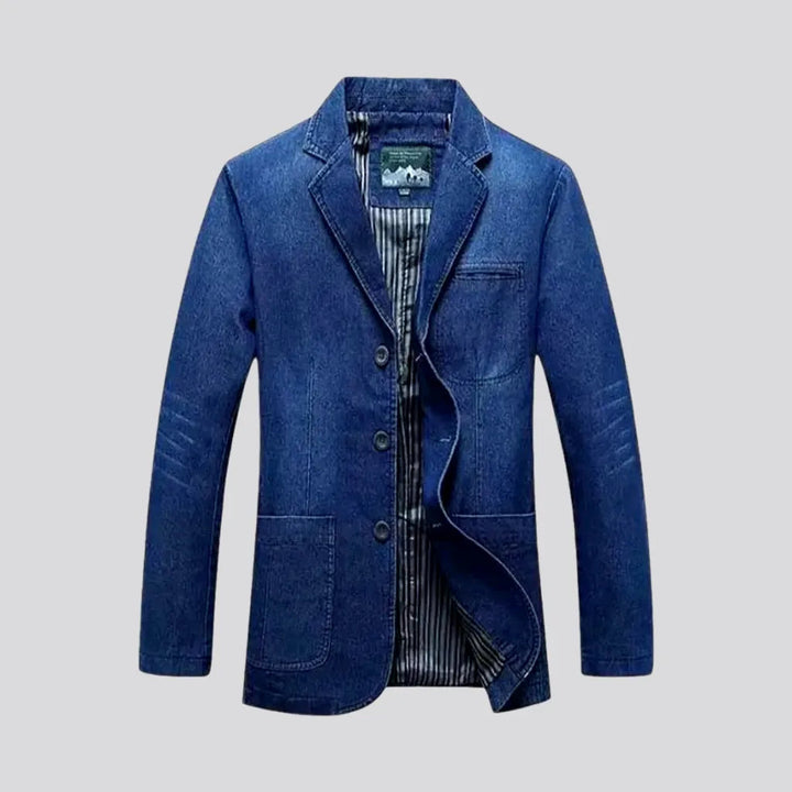 Fashionable Casual Slim Fit Men's Denim Blazer | Jeans4you.shop