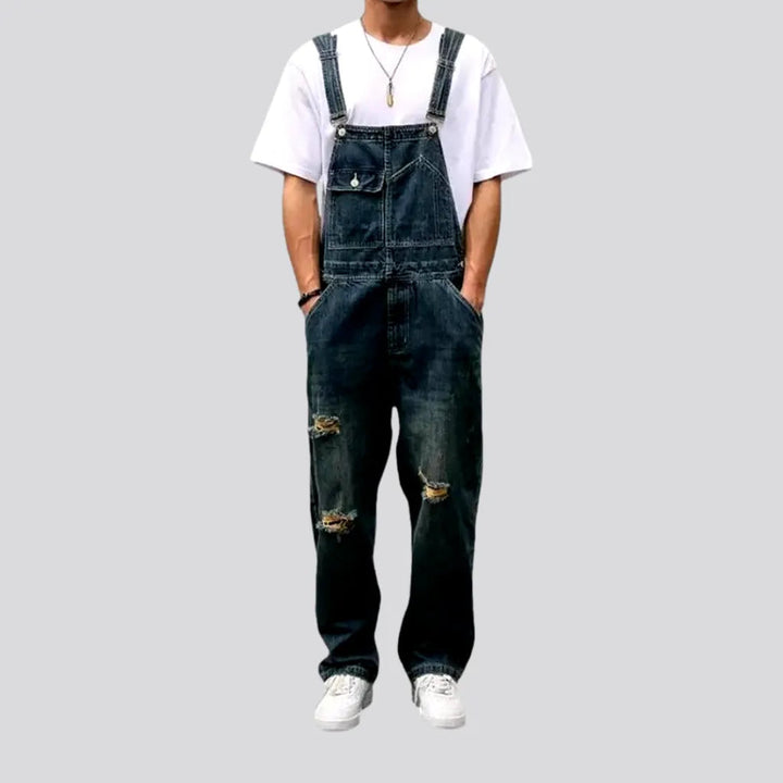 Fashionable Loose Men's Jeans Dungaree | Jeans4you.shop