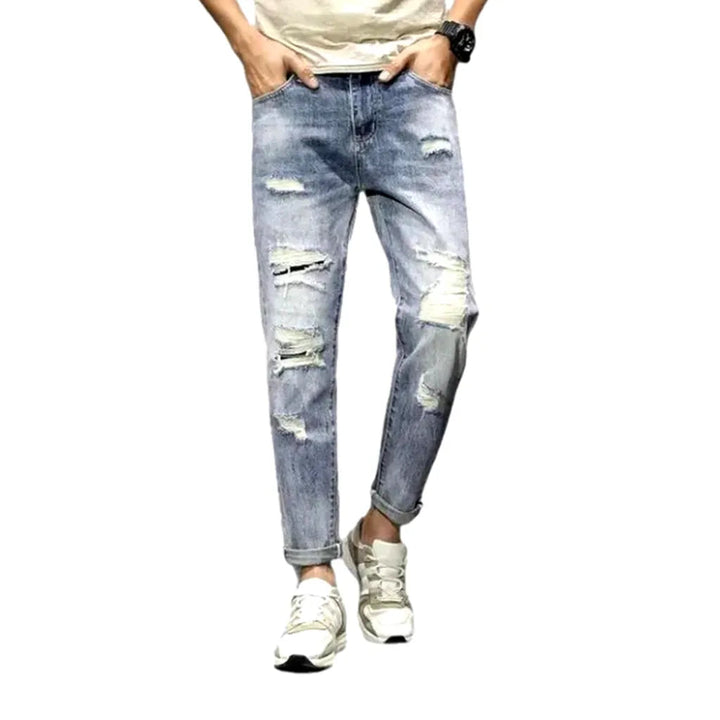 Grunge men's loose jeans