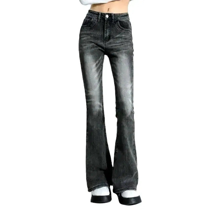 High-waist bootcut jeans
 for ladies