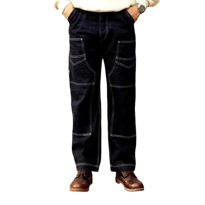 High-waist men's duty jeans