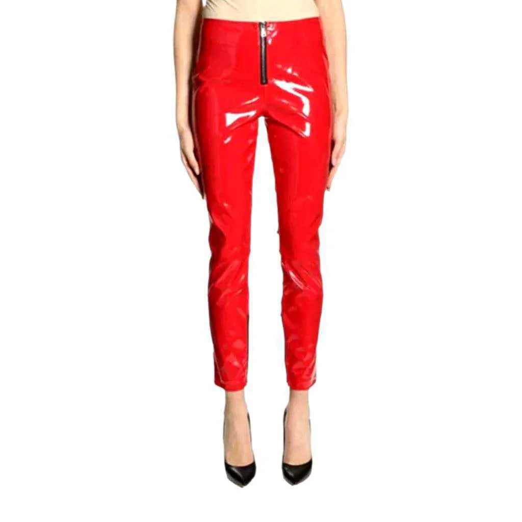 High-waist skinny denim pants for women