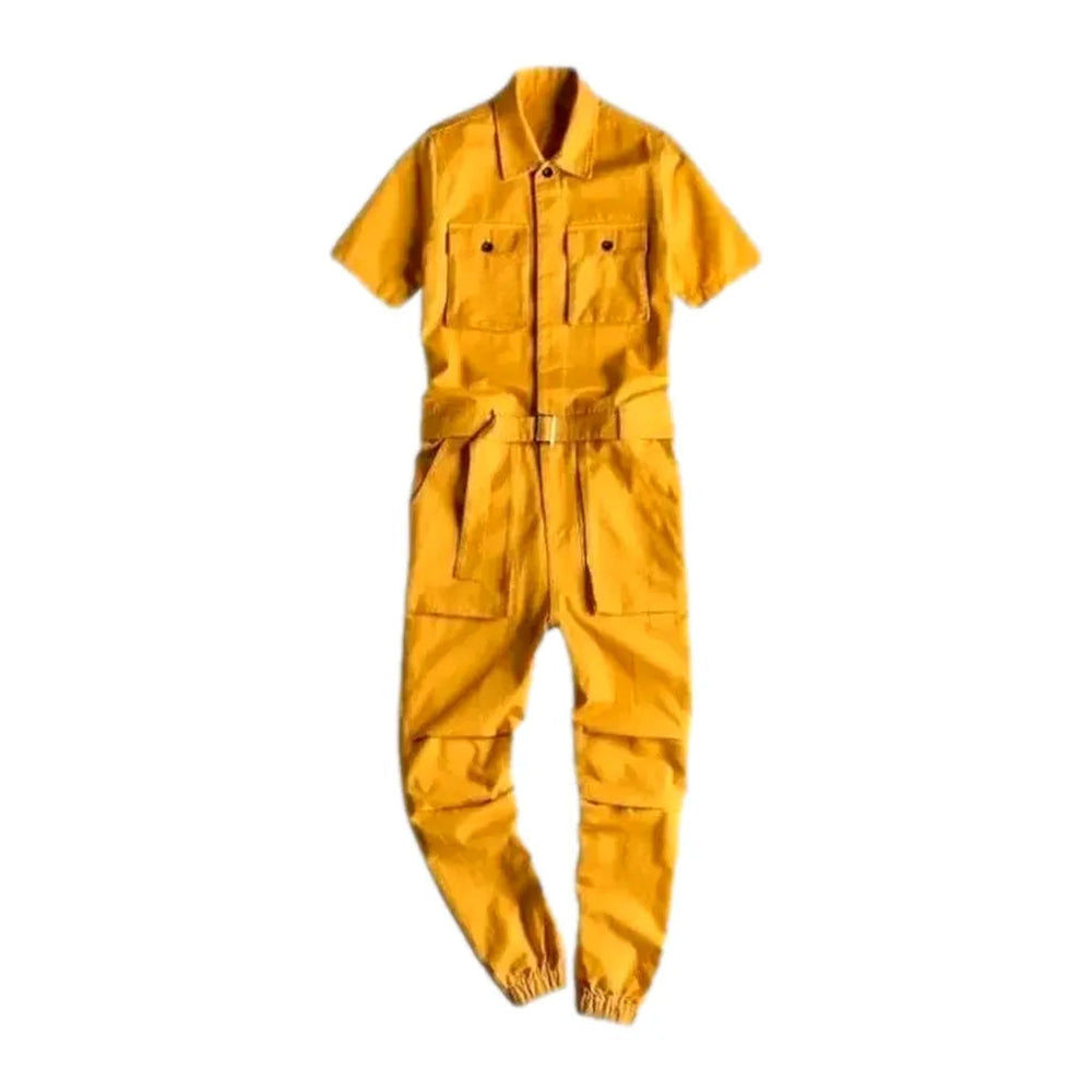 Jean Jumper Overall for Men - Yellow