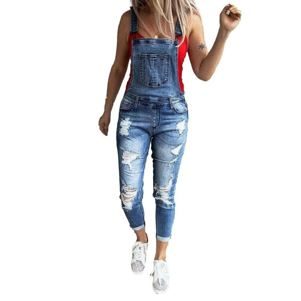 Jeans Dungaree for Ladies - Blue