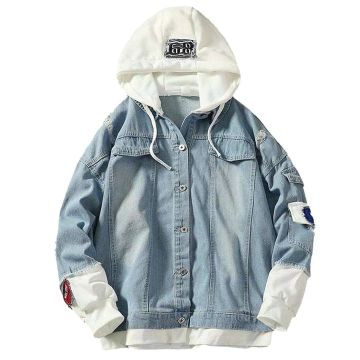 Light blue men's jeans jacket