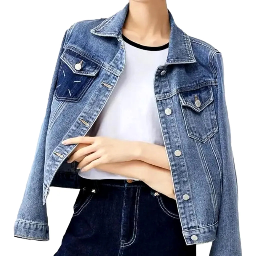 Light-wash vintage jean jacket