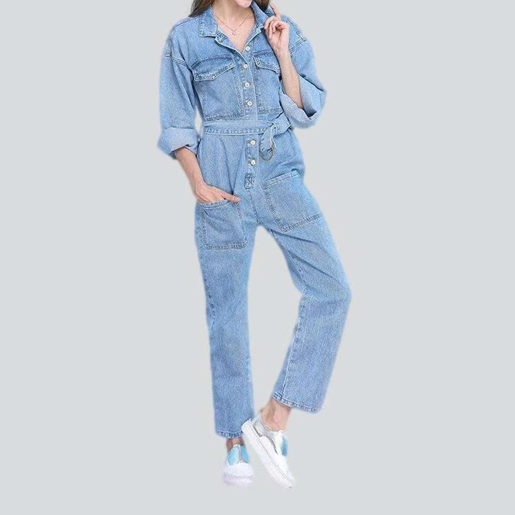 Loose fit women's denim jumpsuit | Jeans4you.shop