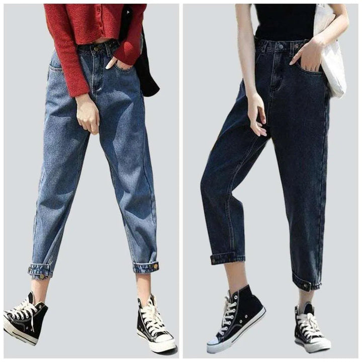 Loose winter jeans for women