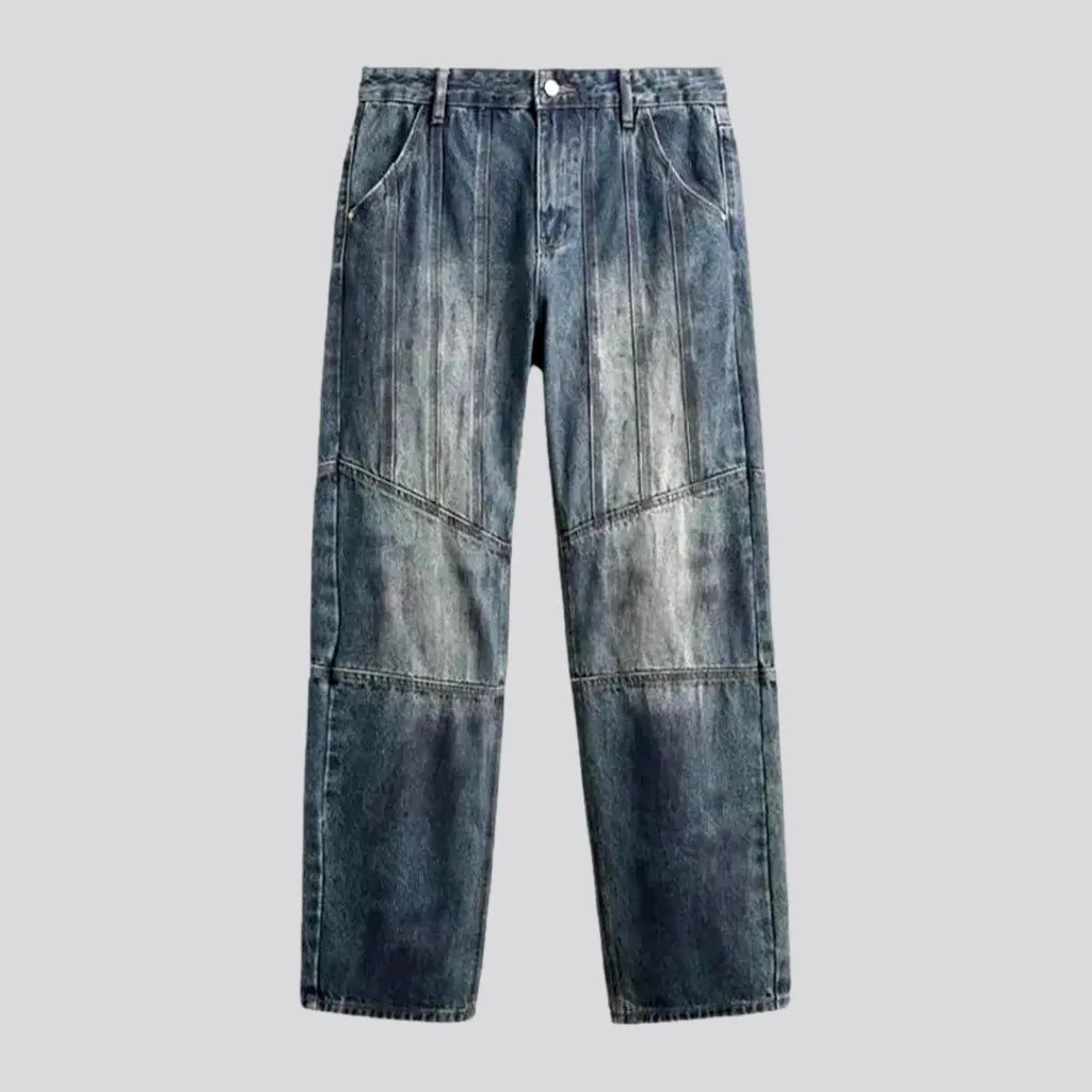 Medium Rise Sanded Boho Men's Jeans | Jeans4you.shop