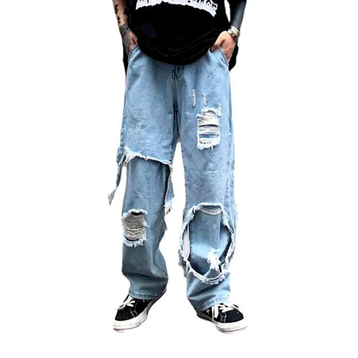 Men's distressed jeans