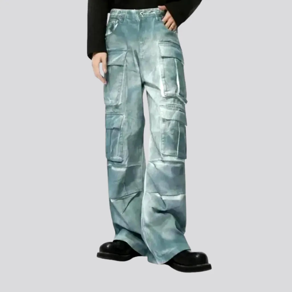 Mid-rise Baggy Boho Men's Denim Pants | Jeans4you.shop