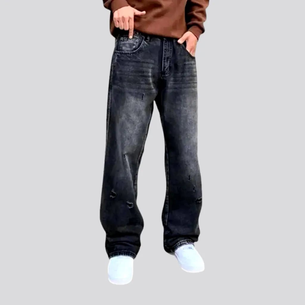 Mid Rise Distressed Baggy Men's Jeans | Jeans4you.shop