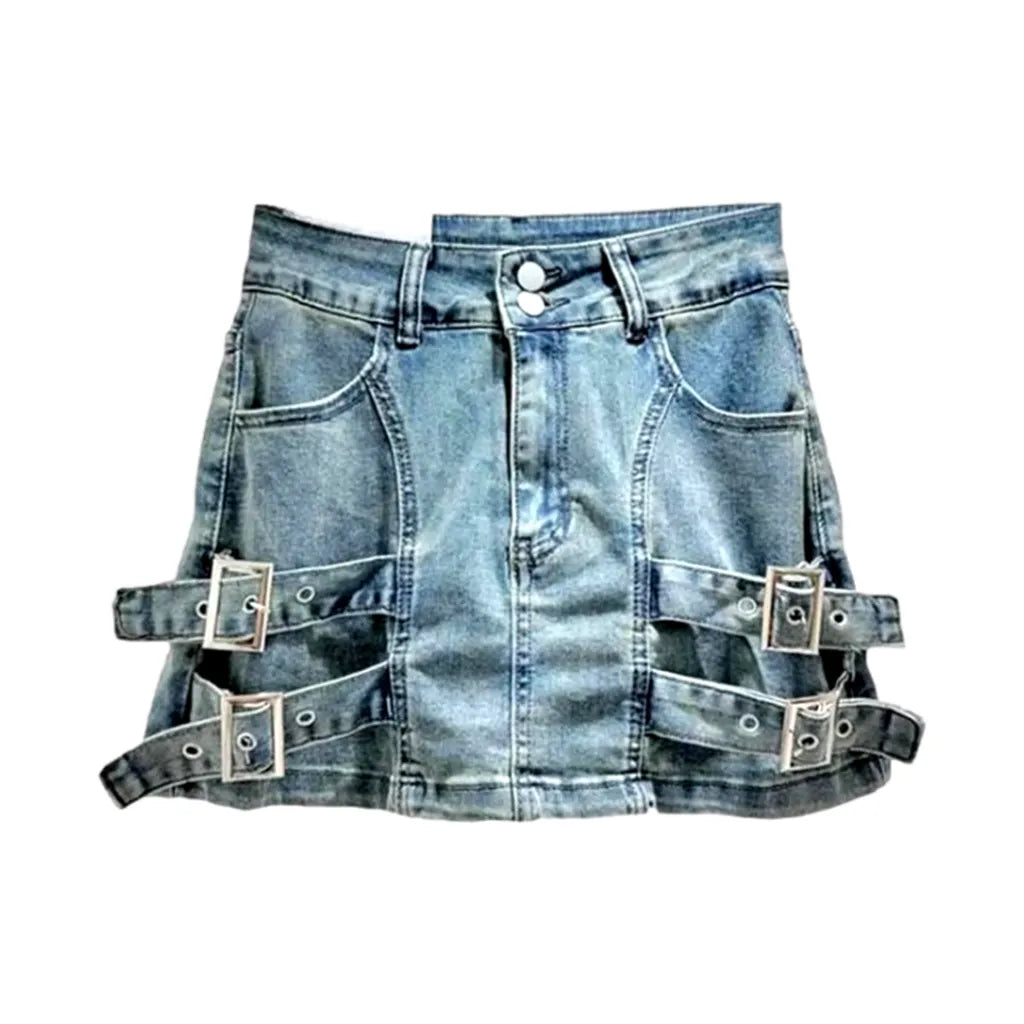 Mini y2k women's denim skort