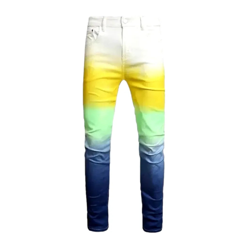 Multi-color jeans
 for men